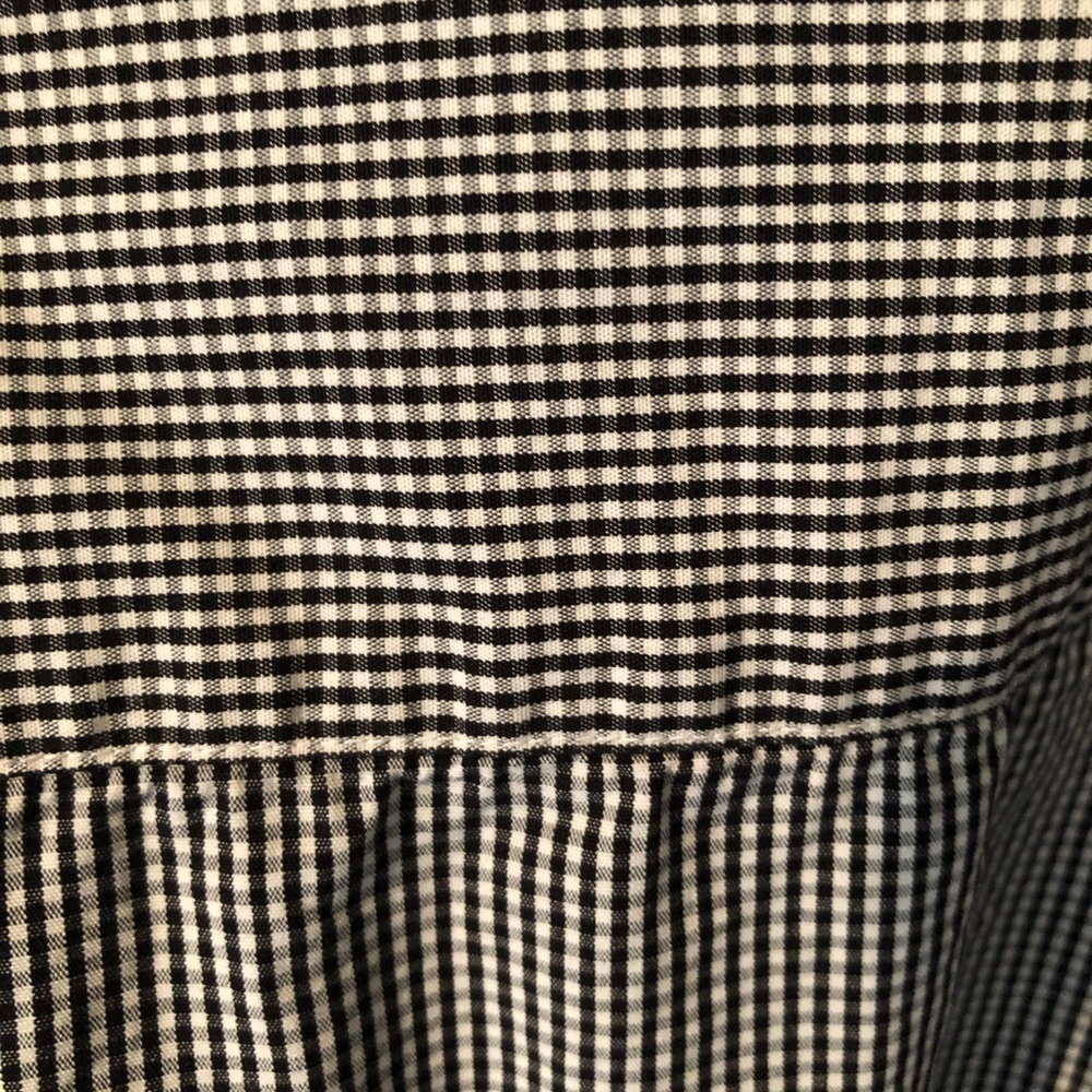 Black Checkered Button-Down Shirt - image 7